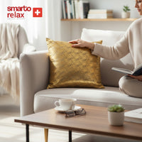 Smarto Relax Tekli Antibakteriyel Desenli Dekoratif Dolgulu  Kırlent 45x45 cm