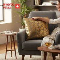 Smarto Relax Tekli Antibakteriyel Desenli Dekoratif Dolgulu  Kırlent 45x45 cm