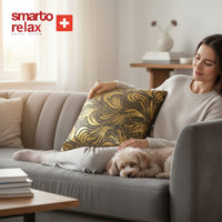 Smarto Relax Tekli Antibakteriyel Desenli Dekoratif Dolgulu  Kırlent 45x45 cm