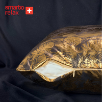 Smarto Relax Tekli Antibakteriyel Desenli Dekoratif Dolgulu  Kırlent 45x45 cm