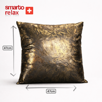 Smarto Relax Tekli Antibakteriyel Desenli Dekoratif Dolgulu  Kırlent45x45 cm
