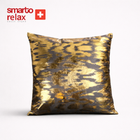 Smarto Relax Tekli Antibakteriyel Desenli Dekoratif içi Dolgulu  Kırlent 45x45 cm