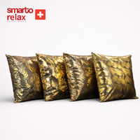 Smarto Relax 4'Lü Antibakteriyel Desenli Dekoratif Dolgulu  Kırlent 45x45 cm