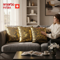 Smarto Relax 4'Lü Antibakteriyel Desenli Dekoratif Dolgulu  Kırlent 45x45 cm