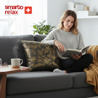 Smarto Relax Tekli Antibakteriyel Desenli Dekoratif içi Dolgulu  Kırlent 45x45 cm