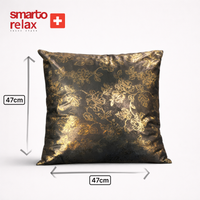 Smarto Relax Tekli Antibakteriyel Desenli Dekoratif içi Dolgulu  Kırlent 45x45 cm