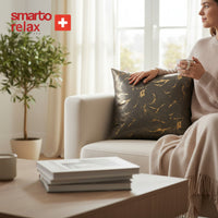 Smarto Relax Tekli Antibakteriyel Desenli Dekoratif içi Dolgulu  Kırlent 45x45 cm