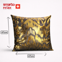 Smarto Relax Tekli Antibakteriyel Desenli Dekoratif içi Dolgulu  Kırlent 45x45 cm