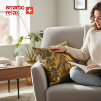 Smarto Relax Tekli Antibakteriyel Desenli Dekoratif içi Dolgulu  Kırlent 45x45 cm