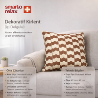 Smarto Relax İçi Dolgulu Kırlent  45x45 cm Kare – Salon & Berjer Kırlenti