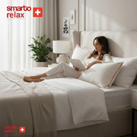 Smarto Relax Tekli ve 4'lü 70x50 cm Uyku Yastık – Karışım Elyaf Dolgu,Pamuklu kumaş, Anti-Bakteriyel Büyük Boy