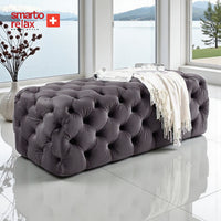 Smarto Relax Puf Soglio Ayaksız Kapitoneli Dekoratif 100x45x45 cm