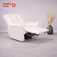 Smarto Relax TV Koltuğu Zürih VIP Elektrikli Sırt Dayanağı Kontrol Panelli Ergonomik  Deri Dekoratif Baba Koltuğu
