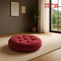 Smarto Relax Babyface Kumaş Sırtlıklı Yer Minderi 80×20 cm | Kapitoneli Zemin Oturma Minderi
