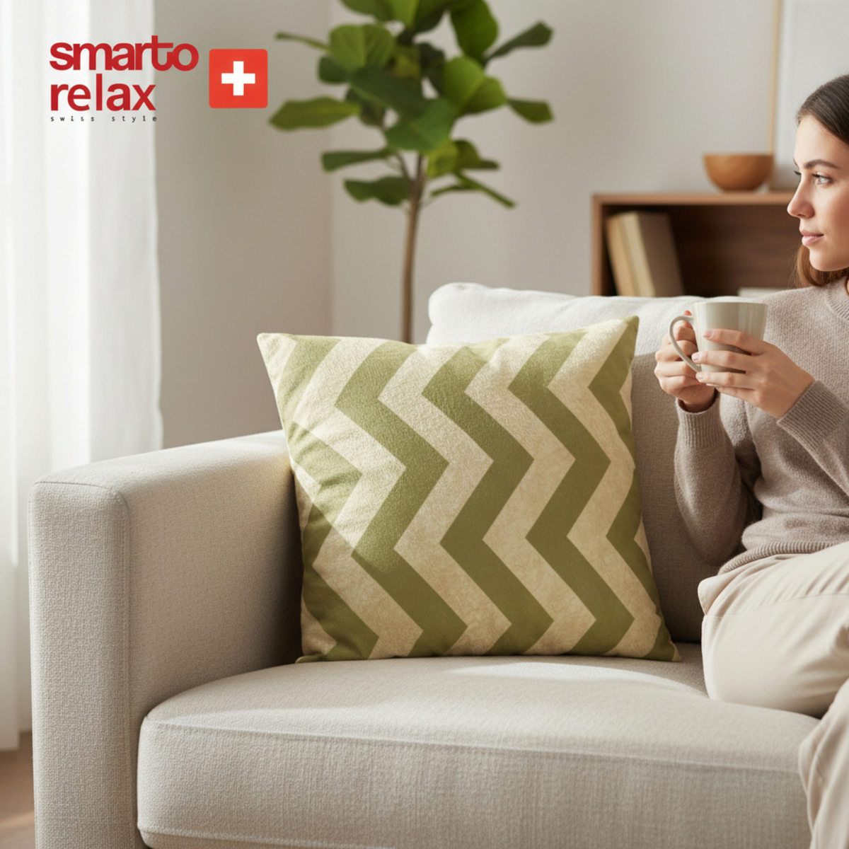 Smarto Relax İçi Dolgulu Kırlent  45x45 cm Kare – Salon & Berjer Kırlenti
