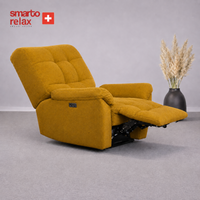 Smarto Relax Porto Liftli TV Koltuğu Çift Motorlu Elektrikli Hasta Koltuğu Polyester Kumaş Baba Koltuğu
