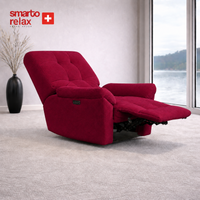 Smarto Relax Porto Liftli TV Koltuğu Çift Motorlu Elektrikli Hasta Koltuğu Polyester Kumaş Baba Koltuğu