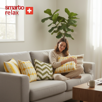 Smarto Relax İçi Dolgulu 4'lü Kırlent  45x45 cm Kare – Salon & Berjer Kırlenti