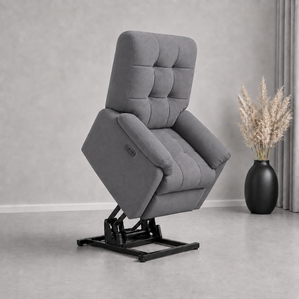 Smarto Relax Porto Liftli Çift Motorlu Elektrikli Hasta ve Baba TV Koltuğu Polyester Kumaş1