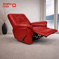 Smarto Relax VIP Manuel TV Koltuğu – Gerçek İtalyan Deri, Ceviz Ahşap Sırt Detaylı Baba Koltuğu