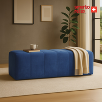 Smarto Relax Düz Puf Babyface 100x40x45 cm | Swiss Style Dekoratif Bank