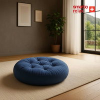 Smarto Relax Babyface Kumaş Sırtlıklı Yer Minderi 80×20 cm | Kapitoneli Zemin Oturma Minderi