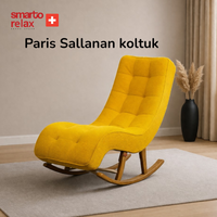 Smarto Relax Dinlenme Koltuğu Napoli 2 Sallanan Ergonomik Beyaz