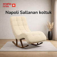 Smarto Relax Dinlenme Koltuğu Napoli 2 Sallanan Ergonomik Beyaz
