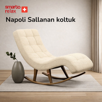Smarto Relax Dinlenme Koltuğu Napoli 2 Sallanan Ergonomik Beyaz