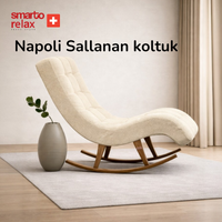Smarto Relax Dinlenme Koltuğu Napoli 2 Sallanan Ergonomik Beyaz