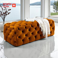 Smarto Relax Puf Soglio Ayaksız Kapitoneli Dekoratif 100x45x45 cm