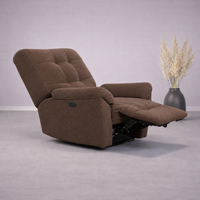 Smarto Relax Porto Comfort Elektrikli Döner Sallanan TV Koltuğu Kontrol Panelli Ergonomik Polyester  Baba Koltuğu