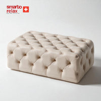 Smarto Relax Puf Guarda Ayaksız Kapitoneli Dekoratif 80x45x45 cm
