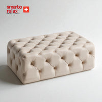 Smarto Relax Puf Guarda Ayaksız Kapitoneli Dekoratif 80x45x45 cm