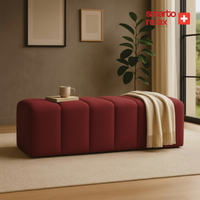 Smarto Relax Düz Puf Babyface 100x40x45 cm | Swiss Style Dekoratif Bank