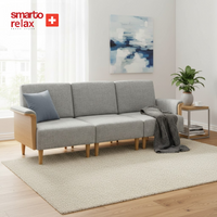 Smarto Relax İstanbul Üçlü Koltuk takımı 270cm – Kumaş Polyester, İskelet Ahşap, Ayak Ahşap