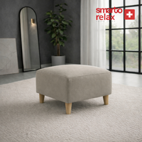 Smarto Relax Babyface Kare Puf 60x60×45 – Ahşap Ayak