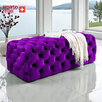 Smarto Relax Puf Soglio Ayaksız Kapitoneli Dekoratif 100x45x45 cm