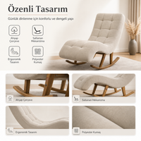 Smarto Relax Napoli Sallanan Ergonomik Dinlenme Koltuğu TV Koltuğu Berjer