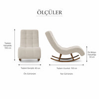 Smarto Relax Napoli Sallanan Ergonomik Dinlenme Koltuğu TV Koltuğu Berjer