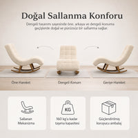 Smarto Relax Napoli Sallanan Ergonomik Dinlenme Koltuğu TV Koltuğu Berjer