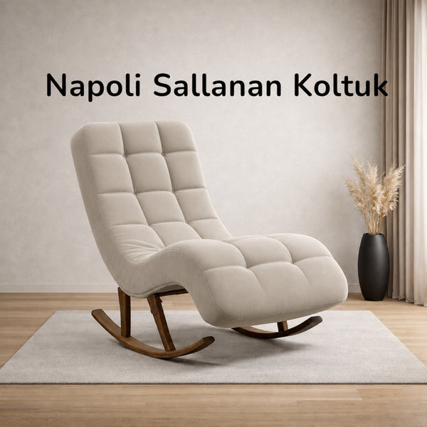 Smarto Relax Dinlenme Koltuğu Napoli 2 Sallanan Ergonomik Beyaz1