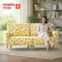 Smarto Relax Lego İkili Koltuk Ahşap Ayaklı