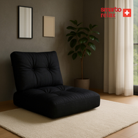 Smarto Relax Sırtlıklı Yer Minderi 80×40 cm | Kapitoneli Zemin Oturma Minderi
