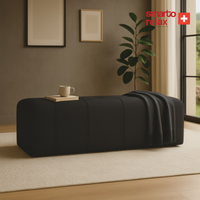 Smarto Relax Düz Puf Babyface 100x40x45 cm | Swiss Style Dekoratif Bank