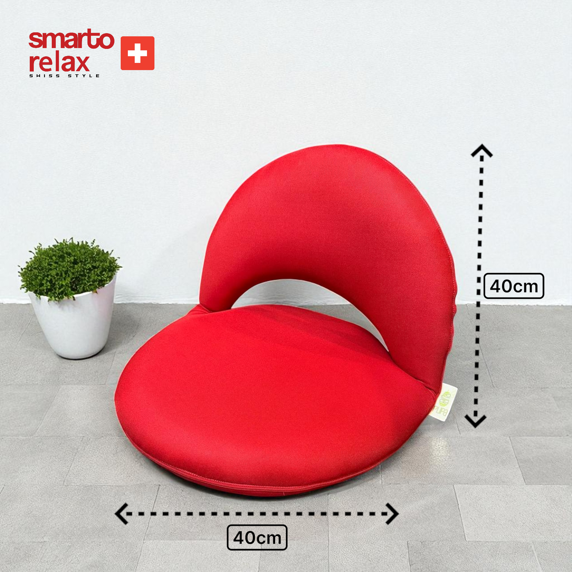 SMARTO-KATLANABİLİR ŞEZLONG KIRMIZI 7