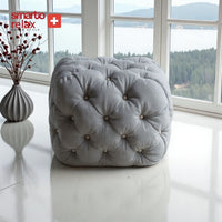 Smarto Relax Puf Zinal Ayaksız Kapitoneli Kare 45x45 cm