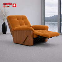 Smarto Relax Ticino Manuel TV Koltuğu Ahşap Yan Panelli Polyester Kumaş Baba Koltuğu