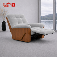 Smarto Relax Ticino Manuel TV Koltuğu Ahşap Yan Panelli Polyester Kumaş Baba Koltuğu