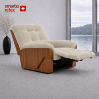 Smarto Relax Ticino Manuel TV Koltuğu Ahşap Yan Panelli Polyester Kumaş Baba Koltuğu